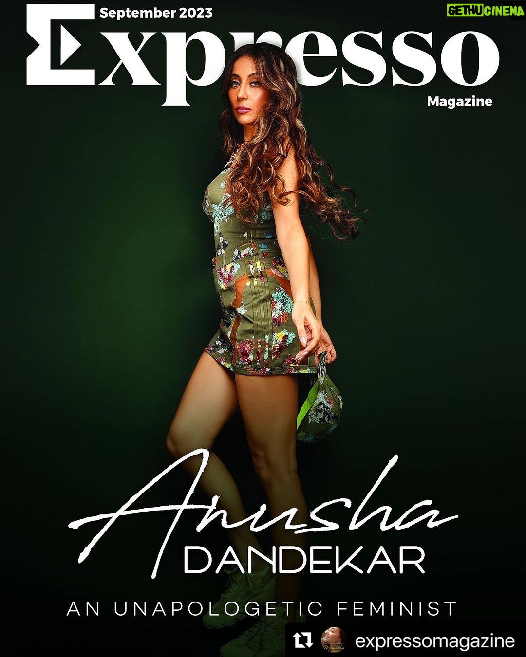 Anusha Dandekar Instagram - COVER ALERT‼️ @expressomagazine 🩶 ・・・ Honestly, my life surprises me almost every day, especially when I am narrating it to others. I feel I have lived ten different lives. It’s quite amazing and I feel blessed. I have learnt so much about how you can either take yourself forward or hold yourself back. I have done so much of both. Now only forward from here!- @anushasdandekar In September issue, we feature fashion enthusiast, entrepreneur, renowned VJ Anusha Dandekar as our cover star. Her strong and impressive presence won millions of hearts in this fashion world. In an exclusive interview with us, Anusha conversed about her upcoming projects and opens up about her journey until now. Outfit: Adidas Originals Ivy Park Photographer: @shrutisbagwe Styling: @khyatibusa Makeup: @anishaachhabriamakeup Jewelry: @outhousejewellery Hair: @reenaduttahairstylist Assisted by: @mithun.gole PR rep: Ritu Devnani @butterflycomm.in