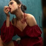 Anushka Kaushik Instagram - Don’t disturb the devil, it’s on sleeping mode 💀 . . Look created by : @aditid2 🎃 Outfit by: @zaamo.official @ateliersoares . . #halloween #halloweenmakeup #halloweencostume #halloweenlook #lookoftheday #lookoftoday #scarymakeup #halloweenparty #partyready #anushkakaushik Mumbai, Maharashtra