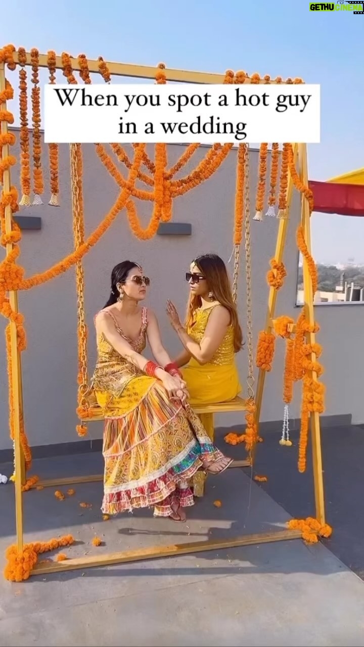 Anushka Kaushik Instagram - We looking at the hot guy in the wedding 👀 Comment if you agree👇 . . . . . #reelsinstagram #funnyreels #wedding #dostkishadi #reelsvideo #reelsidea #comedy #relatable #trending #hyderabad #explorepage #weddinginspiration