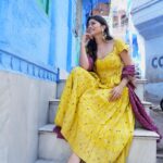 Aparna Dixit Instagram - 💙 Wearing @purvisethiacouture Jewellery @miranabymegha Styled by @yourstylistforever Clicked by @omshantiomstudio Jodhpur D Blue City