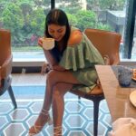 Aparna Dixit Instagram - Feasting is our fav thing to do together 🥘 🍲 ☕️ . . . Heels @shopgnist Dress @thenewbold.in Styled by @yourstylistforever
