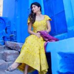 Aparna Dixit Instagram - 💙 Wearing @purvisethiacouture Jewellery @miranabymegha Styled by @yourstylistforever Clicked by @omshantiomstudio Jodhpur D Blue City