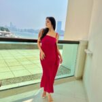 Aparna Dixit Instagram - 🌹 Wearing @labelsimrankatyal Earrings @cherryblossoms.designs Styled by @yourstylistforever TAJ Exotica Resort and spa, the Palm Dubai