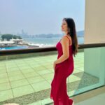 Aparna Dixit Instagram - 🌹 Wearing @labelsimrankatyal Earrings @cherryblossoms.designs Styled by @yourstylistforever TAJ Exotica Resort and spa, the Palm Dubai