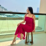 Aparna Dixit Instagram - 🌹 Wearing @labelsimrankatyal Earrings @cherryblossoms.designs Styled by @yourstylistforever TAJ Exotica Resort and spa, the Palm Dubai