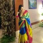 Aparna Dixit Instagram – Six yards of elegance. ✨ 
To finally learning how to drape my own saree♥️