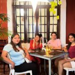 Aparna Dixit Instagram - A tale of beautiful walls and four friends, yummy dinner with no ends failed attempt of following trends and issues that our laughter mends. ♾️🤍 #pondicherry Pondicherry