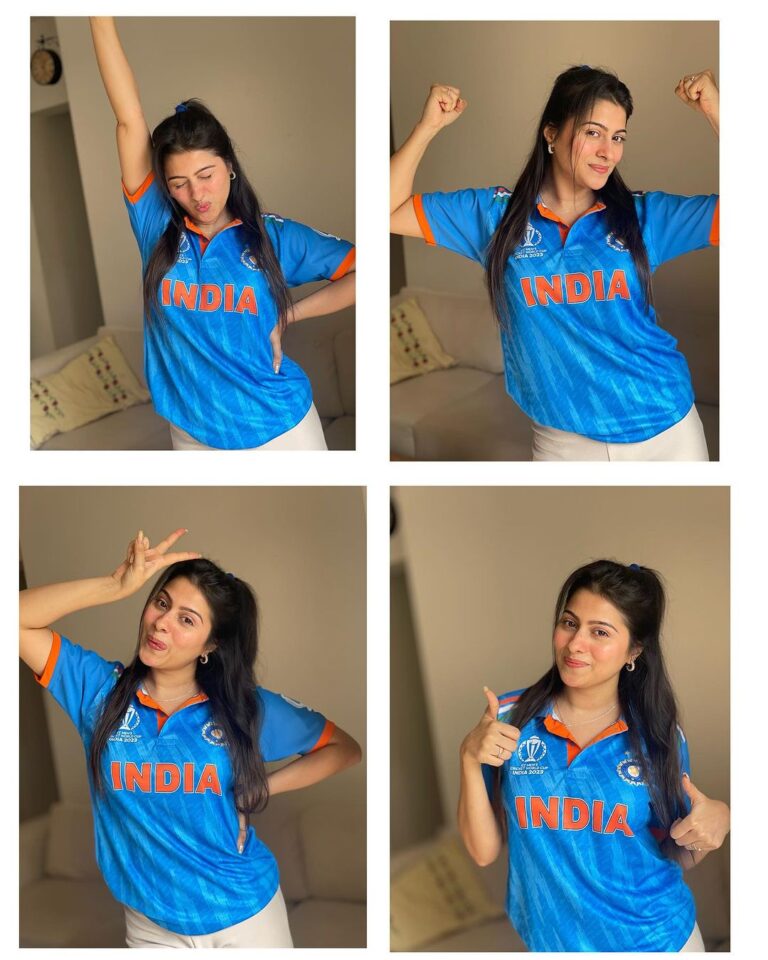 Aparna Dixit Instagram - We ready 🇮🇳 All the best to our team 🧿♥️ With you in it 🫶🏻 Jai Hind #worldcup2023 #worldcupfinal #india #indiancricketteam