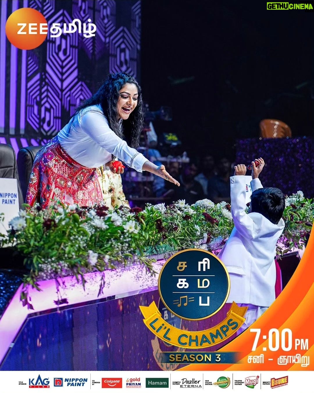 Archana Chandhoke Instagram - Moments like this 😌🤌🏻❤️ Saregamapa Lil Champs | Seniors Vs Juniors Round | Sat & Sun at 7pm. #SaregamapaLilChamps3 #SaregamapaLilChamps #Archana #Abhirami #Saindhavi #SriNivas #Haricharan #adhav