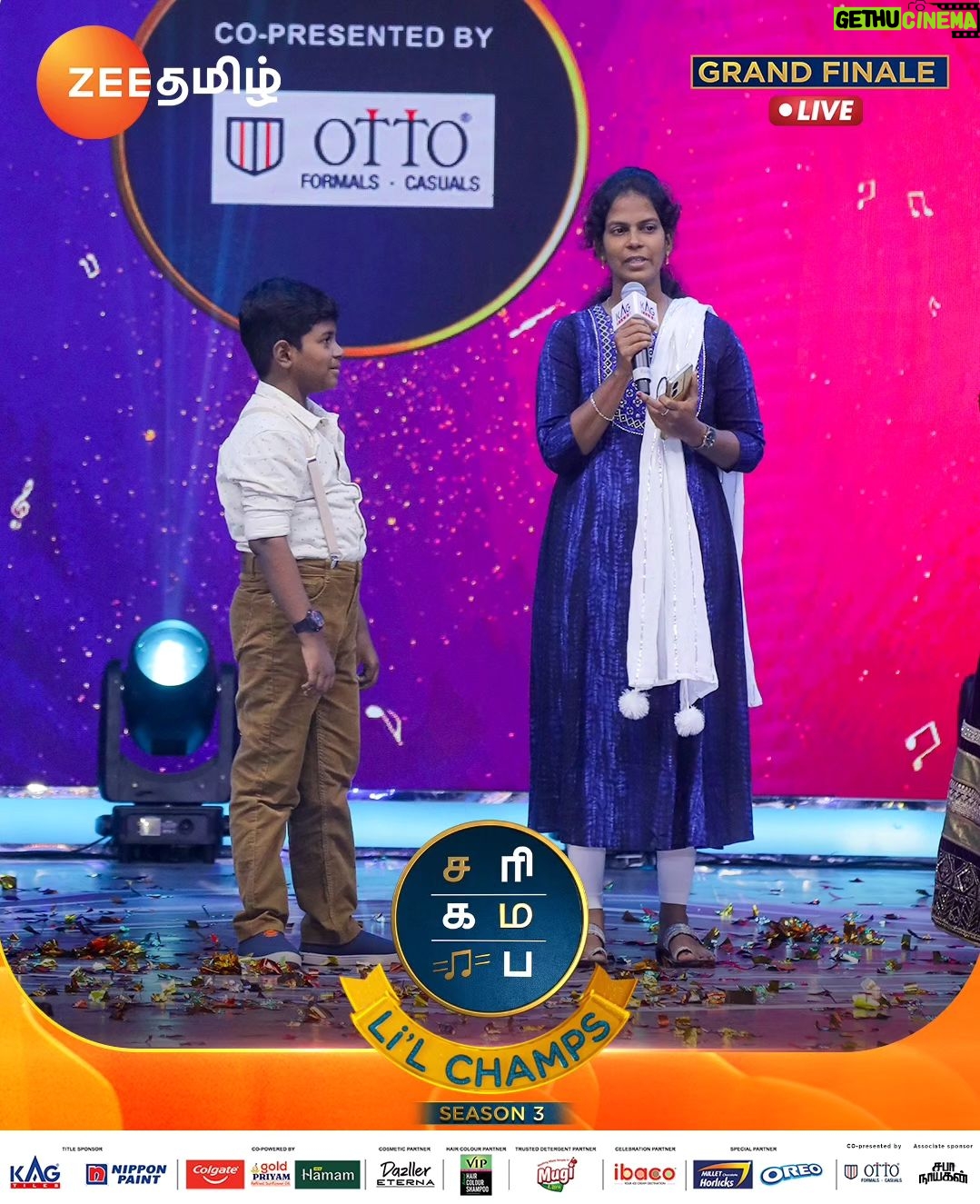 Archana Chandhoke Instagram - Million Dollar Moment ra...!!!❤️💯 Saregamapa Lil' Champs 3| Grand Finale Live | Now Showing #SaregamapaLilChamps #SaregamapaLilChampsSeason3 #GrandFinale #Priyan #YuvanShankarRaja #U1 #ZeeTamil