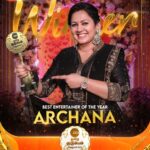 Archana Chandhoke Instagram - Best Entertainer Of The Year...!!! @archanachandhoke Zee Tamil குடும்ப விருதுகள் 2023. #ZeeTamilKudumbaVirudhugal2023 #ZTKV #ZTKV2023 #ZeeTamil