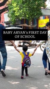 Archana Chandhoke Instagram - Leaving our kid alone for the first time is a crazy feeling. So many mixed emotions at the same time - happy, sad, scared, worried, proud and lost! And as parents, we all go through these emotions! 😊 Aaru baby’s first day to school is truly emotional and special for us as a family and I’m glad I could capture these moments that I can show him when he grows up! ❤️ kids grow so fast! So please enjoy all the “FIRST TIMES” and make memories to cherish them forever 💕 @archanachandhoke @zaaravineet.offl @crarjun @lalnirmala @ranjini_r23 #playschool #toddler #kid #baby #momlife #motherhood #momblogger #firstdayofschool #family #toddlermom #preschool Chennai, India
