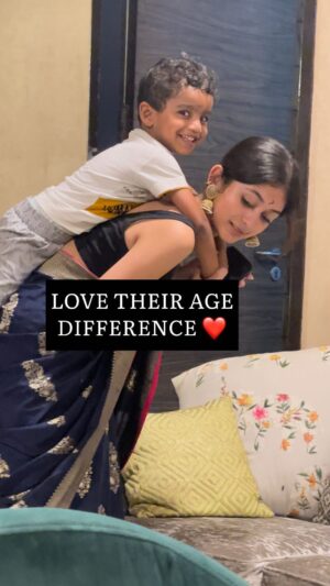 Archana Chandhoke Instagram - Their bond is so beautiful. Do u also have kids with a good amount of age difference? If yes, what do u love about it? 😃

#sibling #siblinggoals #siblinglove #family #brothersisterlove