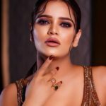 Archana Gautam Instagram - Brown Cinderella look 🤗 💄MUA , Hair & Styling :- @nehaadhvikmahajan 👗Gown :- @neerusindia India