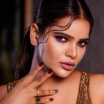 Archana Gautam Instagram - Brown Cinderella look 🤗 💄MUA , Hair & Styling :- @nehaadhvikmahajan 👗Gown :- @neerusindia India