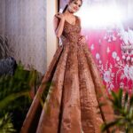 Archana Gautam Instagram - Brown Cinderella look 🤗 💄MUA , Hair & Styling :- @nehaadhvikmahajan 👗Gown :- @neerusindia India