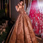 Archana Gautam Instagram - Brown Cinderella look 🤗 💄MUA , Hair & Styling :- @nehaadhvikmahajan 👗Gown :- @neerusindia India