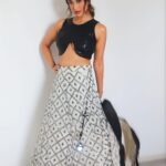 Ariah Agarwal Instagram - Swipe to see my pretty lehenga 🌙🧿 . . . @yeh_lehenga_nahi_mehenga @smitartist @mua_angel.20 @hg__photography.official #lehenga #indian #ariahlove #ariahagarwal