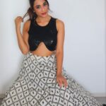 Ariah Agarwal Instagram - Swipe to see my pretty lehenga 🌙🧿 . . . @yeh_lehenga_nahi_mehenga @smitartist @mua_angel.20 @hg__photography.official #lehenga #indian #ariahlove #ariahagarwal