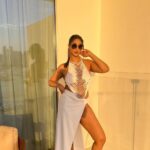 Ariah Agarwal Instagram - Beach day in @kairesortwear 🏝️👙☀️ . . . #kairesortwear #dubai #palmjumeirah #ariahlove FIVE Palm Jumeirah Dubai