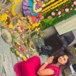 Ariyana Glory Instagram - #varalakshmivratham🙏 , Devuda Oo Manchi Devuda Blessing full ga ivvandi 😍 Tq @amardeep_chowdary & @_tejaswini_gowda_official For inviting 😘 Saree by @firoz_design_studio Manikonda