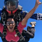 Ariyana Glory Instagram - Destiny has a perfect plan for me , Never thought that God has stored these many blessings for me 🙏 Fill your life with what makes you feel alive! The only way to truly understand the sky is to jump into it.” #skydiving #bucketlist #experienceofalifetime #bestdayever #ariyanaglory #ariyana
