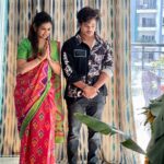 Ariyana Glory Instagram - Happy vinayaka chavithi to everyone 🙏🙏🙏 #ganeshchaturthi #festival #2023 Saree by @firoz_design_studio
