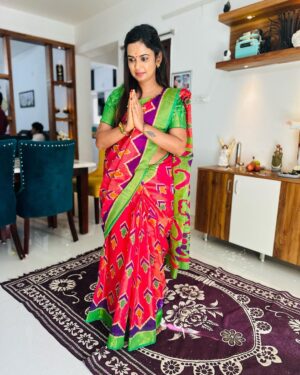 Ariyana Glory Instagram - Happy vinayaka chavithi to everyone 🙏🙏🙏 

#ganeshchaturthi #festival #2023

Saree by @firoz_design_studio