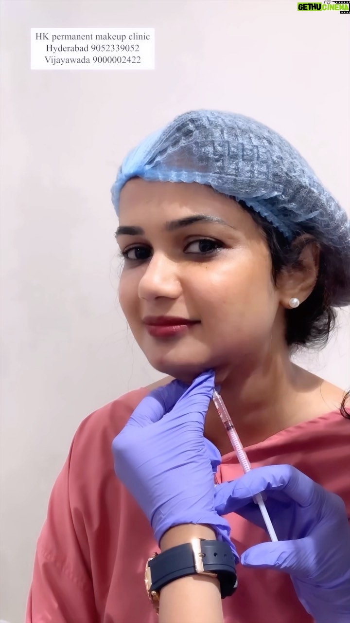 Ariyana Glory Instagram - Chasing that chiseled jawline at Hk permanent makeup clinic. Say good bye to double chin and hello to confidence. Hyderabad 9052339052 Vijayawada 9000002422