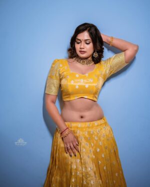 Ariyana Glory Instagram - #ariyana #ariyanaglory 

Costume @mangai_collections 
Jewellery @yuvi_collections 
Makeover by @vitta_makeovers 
Captured by @mr_swamy_model
