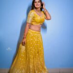 Ariyana Glory Instagram - #ariyana #ariyanaglory Costume @mangai_collections Jewellery @yuvi_collections Makeover by @vitta_makeovers Captured by @mr_swamy_model