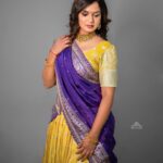 Ariyana Glory Instagram - #ariyana #ariyanaglory Costume @mangai_collections Jewellery @yuvi_collections Makeover by @vitta_makeovers Captured by @mr_swamy_model
