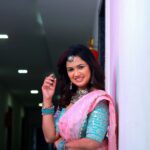 Ariyana Glory Instagram - 💓💓 #ariyana #ariyanaglory Styling @harinireddym Outfit @sravanimandali.official Jewellery @fashioncurvee Captured by Rainbow pics ,Karimnagar