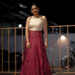 Arya Instagram - Life is a party … Dress like it…. Costume @alankaraboutique Styling @sabarinathk_ MUA @shoshank_makeup #shootlife #work #lovemyjob #asianet #startmusic #tv #malayalam #dressup #makeup
