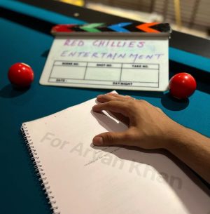 Aryan Khan Instagram - Wrapped with the writing…can’t wait to say action 🎥