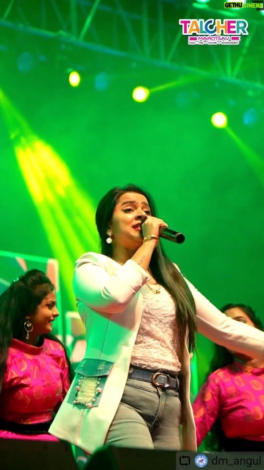 Aseema Panda Instagram - #Repost @dm_angul with @let.repost • • • • • • Odia sensation Aseema Panda, the Ollywood Melody Queen, set the stage on fire at Talcher Mahotsav last night.🎤✨ #TalcherMahotsav #AseemaPanda @aseema_panda @aseema__panda_liveconcerts