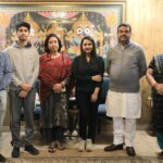 Aseema Panda Instagram - Privileged to have the opportunity of delightful meeting, with the Honourable Minister of Education and SD&E Shri Dharmendra Pradhan & his Family at his official residence in New Delhi. Had some beautiful conversations over various aspects and prospects & realised his vibrant vision for India , especially for Odisha in his eyes. Obliged for t warmth and blessings... 🙏