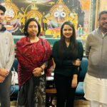 Aseema Panda Instagram - Privileged to have the opportunity of delightful meeting, with the Honourable Minister of Education and SD&E Shri Dharmendra Pradhan & his Family at his official residence in New Delhi. Had some beautiful conversations over various aspects and prospects & realised his vibrant vision for India , especially for Odisha in his eyes. Obliged for t warmth and blessings... 🙏