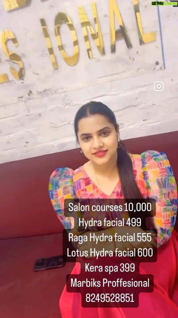 Aseema Panda Instagram - Salon courses 10,000 Hydra facial 499 Raga Hydra facial 555 Lotus Hydra facial 600 Kera spa 399 Marbiks Proffesional 8249528851 @marbiks_professional ctc cda 10 near Santoshi vandar