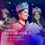 Asha Bhat Instagram - Wishing our very first @misssupranational @asha.bhat a very happy Crowniversary 👸🏻😍👑 On this day 9 years ago, Asha won the #MissSupranational2014 crown 👑 making her the first ever Indian woman to win the coveted title 😍 We’re proud of you queen! #AshaBhat #MissSupranational #LIVAMissDiva #MissSupranationalIndia #MissIndia #Anniversary #Crown