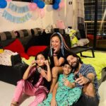 Ashita Dhawan Instagram - Our babies turn ELEVEN😍😍 We are Elated and Proud, And we love each other 24/7❤️❤️ Happy Birthday our cutehearts,ARHMAAN & AMAIRA🌹🌹 We pray God showers his choicest blessings on both of you❤️ . . #happybirthday #mytwins #kids #children #love #unconditional #the4Gclan #alwaysandforever #blessings #family #familytime #familygoals #loveandlight #gratitude #omsairam