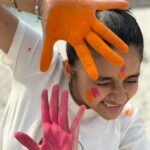 Aurra Bhatnagar Badoni Instagram - Wishing You A Colorful Day A Colorful Life.” ...happy holi 🌈