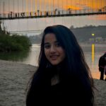 Aurra Bhatnagar Badoni Instagram - A picture 📸 worth a thousand sunlit moment ☀️✨ Ram Jhula, Rishikesh