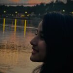 Aurra Bhatnagar Badoni Instagram - A picture 📸 worth a thousand sunlit moment ☀️✨ Ram Jhula, Rishikesh