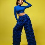 Barkha Singh Instagram - Clearly had a lot of fun with this one 💛💙 📸 @vaspaan_shroff Wearing @_huemn Jewellery @iblamebeads Styled by @shwetaputhhran @styledbyshwetaputhhran HMU @payalgore_ #blue #monochorme #pop #outfitinspiration #staystylish