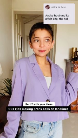 Barkha Singh Instagram - Hated caller IDs though! 😅

Prank calls were a vibe yaaaaaaar! So here is part 2 of 90s kids making prank calls on landlines, but this one is special, this is with YOUR suggestions 😃

#prankcalls #90s #90skids #babyfilter #pranks #foryou #lol