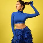 Barkha Singh Instagram - Clearly had a lot of fun with this one 💛💙 📸 @vaspaan_shroff Wearing @_huemn Jewellery @iblamebeads Styled by @shwetaputhhran @styledbyshwetaputhhran HMU @payalgore_ #blue #monochorme #pop #outfitinspiration #staystylish
