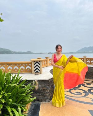 Barkha Singh Instagram - Which one is your fav? 😃 I couldn’t decide! 

But what I am spellbound by is the breathtaking beauty of @theleelapalaceudaipur and their top class hospitality! 😍😍 it really is something! ✨

I’ll show you lovelies around the property and all my experiences here in posts over the next few days! I can safely say it’s one of my fav! 🤍🤍 

@anjalimehra17 @saadhvimehra @debosmitaa_paul  lots and lots of love 💗

Thanks for this perfect birthday outfit @a_stacher @chandinisingh @mayankalka 

Thanks for the pro level phone photography @bora__kiran 😋

#birthday #birthdayoutfit #saree #sareenotsorry #sari #indianoutfits #sarilove #foryou #luxuryhotels #theleelapalaceudaipur #udaipur #rajasthan #indianattire #silksarees #phonephotography #monday