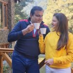 Bhagyashree Instagram - Holiday destination - Pahalgam Humara pahalgam ke saath bahut purana rishta hein. We had come to Welcomhotel Pine n Peak for our honeymoon, then once again on our 25th anniversary and then every alternate year after that. The ambiance, service and hospitality has only raised the bar each time... and this time it was no different. A special mention to R.k Pandita, Arif, Shaukat, Iqra for taking utmost care of our every need...even setting up a bonfire at the last minute. The spa they have started was an ultimate luxury after a whole day's travel..Kumo my therapist was too good. #holidaydestination #hotel #luxuryhotel #pahalgam #kashmir #kashmirtourism