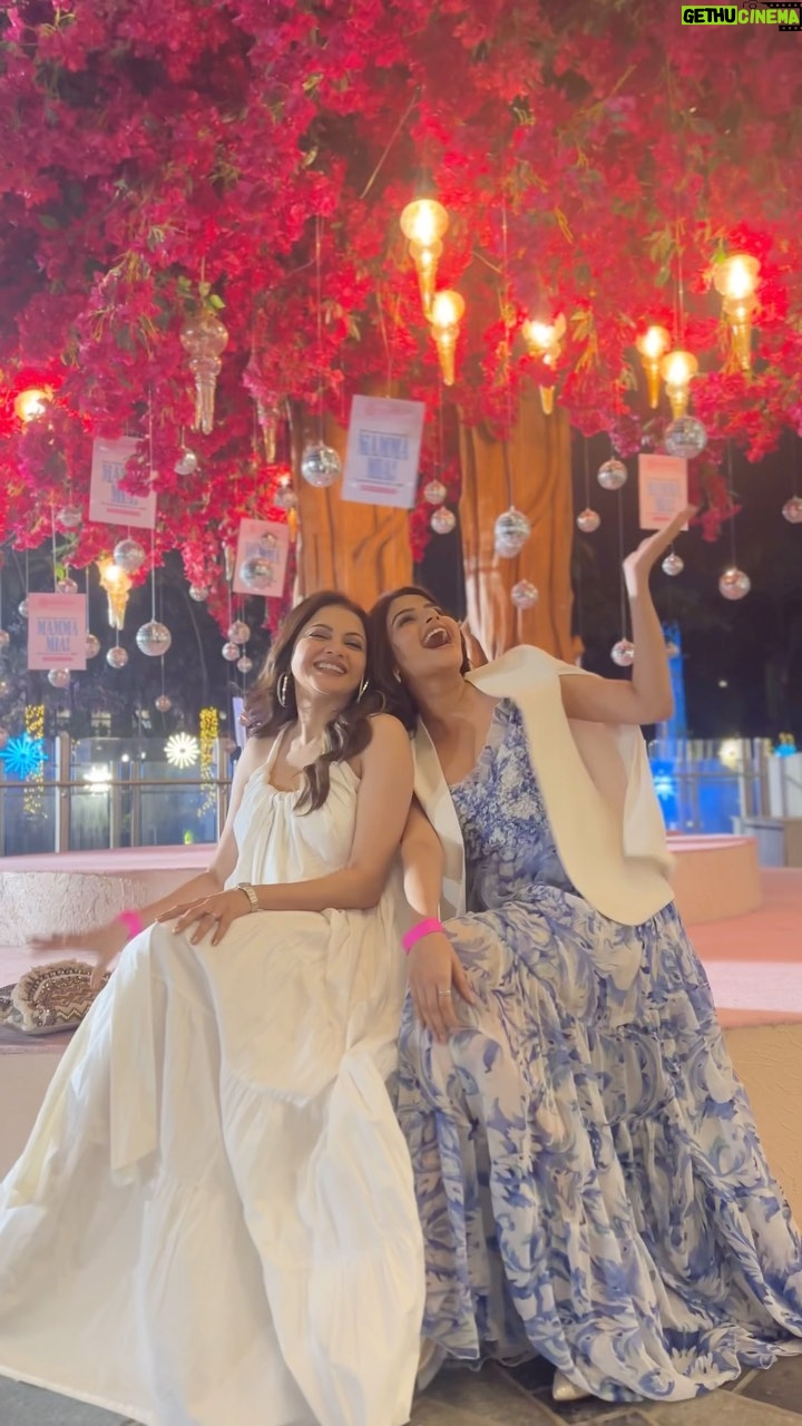 Bhagyashree Instagram - #Highlightsof23 Something that’s been on @bhagyashree.online and I’s list of ‘we have to do this together’ has been watching #MammaMiaThemusical And how incredible it was that we could see it in our home city at the newly opened and spectacular @nmacc.india Also it being my first musical to see in our city (as an adult) Such a lovely experience, giving you all the feels and mush! With the audience singning and dancing! Really well done, so if you’re an #ABBA fan I would reccomending catching it soon! And take your mamma and daughters to watch it!! #DecemberFeels (PS glared out the performance bit cause I don’t want to spoil the real experience for anyone catching it)